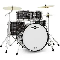 Gear4Music BDK-22 Expanded Rock Drum Kit by Black Oyster