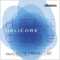 D'addario And Co Helicore Cello String Set 4/4 Size Light