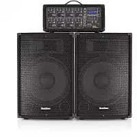 SubZero SZPA-815 Système de Sonorisation 300 W 15" avec Lecteur Multimédia Numérique