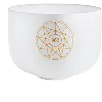 Sonic Energy Solfeggio Crystal Singing Bowl 10" 963 Hz Note B4
