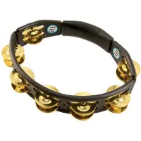 Latin Percussion LP Black Cyclops Handheld Tambourine Brass Jingles