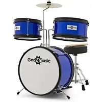 Gear4Music Batterie pour Enfants par Bleu