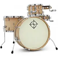 Dixon Drums Little Roomer Gig Pack w/Hardware & Bags Satin Natural