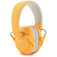Gear4Music Protège-Oreilles Colorés pour Enfants par Jaune