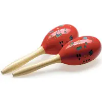 Stagg 28cm Wood Maracas Red