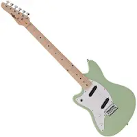 Gear4Music Seattle Left Handed Electric Guitar by Seafoam Green