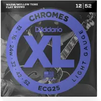 D'Addario ECG25 Chromes Light 12-52