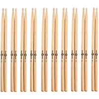 Gear4Music Baguettes 5A en érable olive en nylon lot de 10