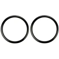 Bass Drum Os 2" Sound Hole Rings Black