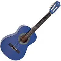 Gear4Music Guitare Classique Junior 1/2 par Bleu Foncé