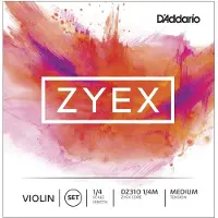 Daddario Zyex Violin String Set 1/4 Size Medium