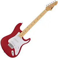 Gear4Music Guitare Électrique LA Select par Rouge