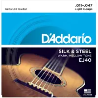 D'addario And Co EJ40 Silk & Steel Light 11-47