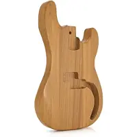 Gear4Music Guitarworks Bass Guitar Body Natural Ash