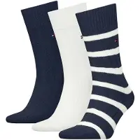 Tommy Hilfiger 701235377 Socks 3 Pairs Blanc,Bleu EU 43-46 Homme
