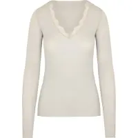 Hunkemoller T-shirt 'V-neck with Cashmere' beige