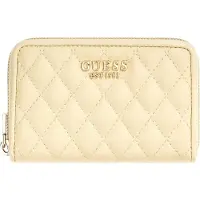 GUESS Femmes, Portefeuille, Atabey SLG Medium Zip Around Wallet, Jaune
