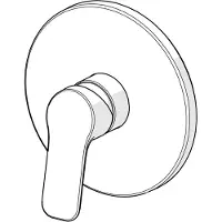 Hansa Basic Mitigeur monocommandé pour douche Set de finition pour corps de base Bluebox