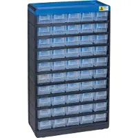 Allit VarioPlus Kleinteilemagazin schwarz 30,0 x 13,5 x 52,5 cm