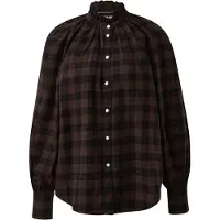 QS Chemisier brun foncé / noir