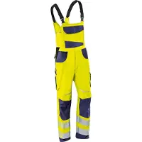 Kübler Hommes, Pantalon, Salopette REFLECTIQ PSA 2 jaune vif/bleu foncé Forme 3207 Taille 62, Jaune, (62)