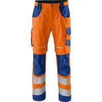 Kübler pantalon de sécurité unisexe REFLECTIQ orange, bleu corbeau taille 58 (58)