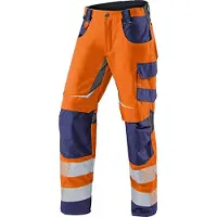 Kübler Pantalon d'été REFLECTIQ PSA 2 orange vif/bleu foncé Forme 2407 Taille 25 (25)