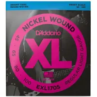 D'addario And Co EXL170s Nickel Wound Short Scale Light 45-100