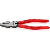 Knipex Pince universelle démultipliée, poignées à revêtement en plastique, Long. : 200 mm, Capacité de coupe pour fil dur Ø 2,8 mm, corde à piano Ø 2,2 mm