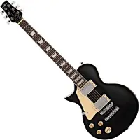 Gear4Music New Jersey Left Handed Electric Guitar by Black