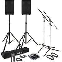 SubZero Système de Sonorisation Actif C10A avec Micros Supports et Mixeur