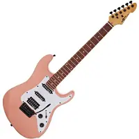 Gear4Music LA Select Modern Electric Guitar by Pink