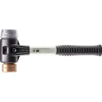 HALDER Simplex Copper And Soft Metal Mallet 40 Mm Argenté