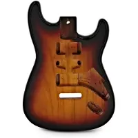Gear4Music Guitarworks Duo-Cutaway Electric Guitar Body Basswood Vintage Sunburst