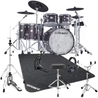 Roland VAD716 V-Drums Acoustic Design Drum Kit Gloss Ebony