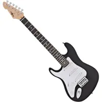 Gear4Music 3/4 LA Left Handed Electric Guitar by Black