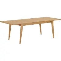 Ebuy24 Karna table de salle à manger 180, 230 cm incl. 1 rallonge placage chêne.