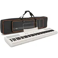 Gear4Music SDP-2 Stage Piano by with Carry Bag White