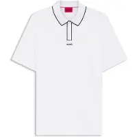 HUGO Dalumo 10257070 Short Sleeve Polo Blanc XL Homme