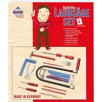 Pebaro 925P Fretsaw set in carrying handle box, 21 parts, practical case packaging, complete set
