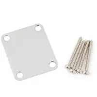Fender Plaque de Manche Style Vintage 4 vis sans logo Chrome