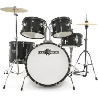 Gear4Music Junior 5 Piece Drum Kit by Black