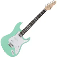 Gear4Music Guitare Électrique LA par Seafoam Green