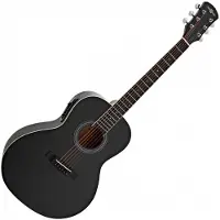 Gear4Music Parlour Electro-Acoustic Guitar by Black