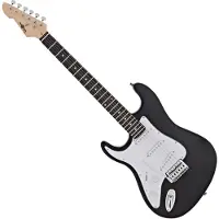 Gear4Music LA Left Handed Electric Guitar by Black