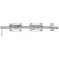 Magni Alberts 128500 Verrou de serrure à boulon avec boucle fixée électrozingué, passivé à couche épaisse (Boulon de verrouillage droit)