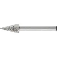 PFERD Fraise sur tige SKM Ø 10 mm Longueur de la tête 20 mm Ø de la tige 6 mm HSS Denture 3