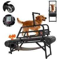 Vevor Tapis de Course pour Chien Moyenne et Grande Taille Tapis Roulant sans Moteur pour Exercices Intérieur Chiens