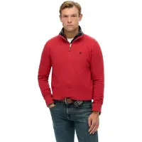 Superdry Homme Pull à col Camionneur Preppy Red Taille: M