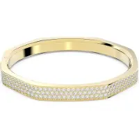Swarovski Dextera Bracelet-jonc octogonal Pavé moyen Blanc Or, (Métal )